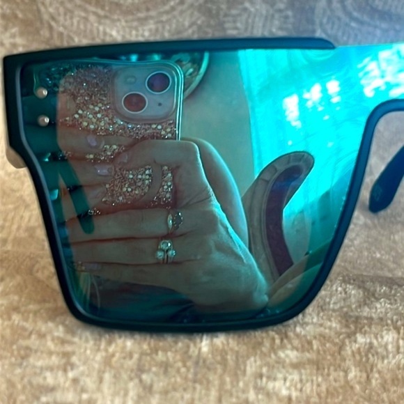 Brand New True Religion Mirrored Shield Aviator Mens Sunglasses Matte Black - Picture 7 of 16